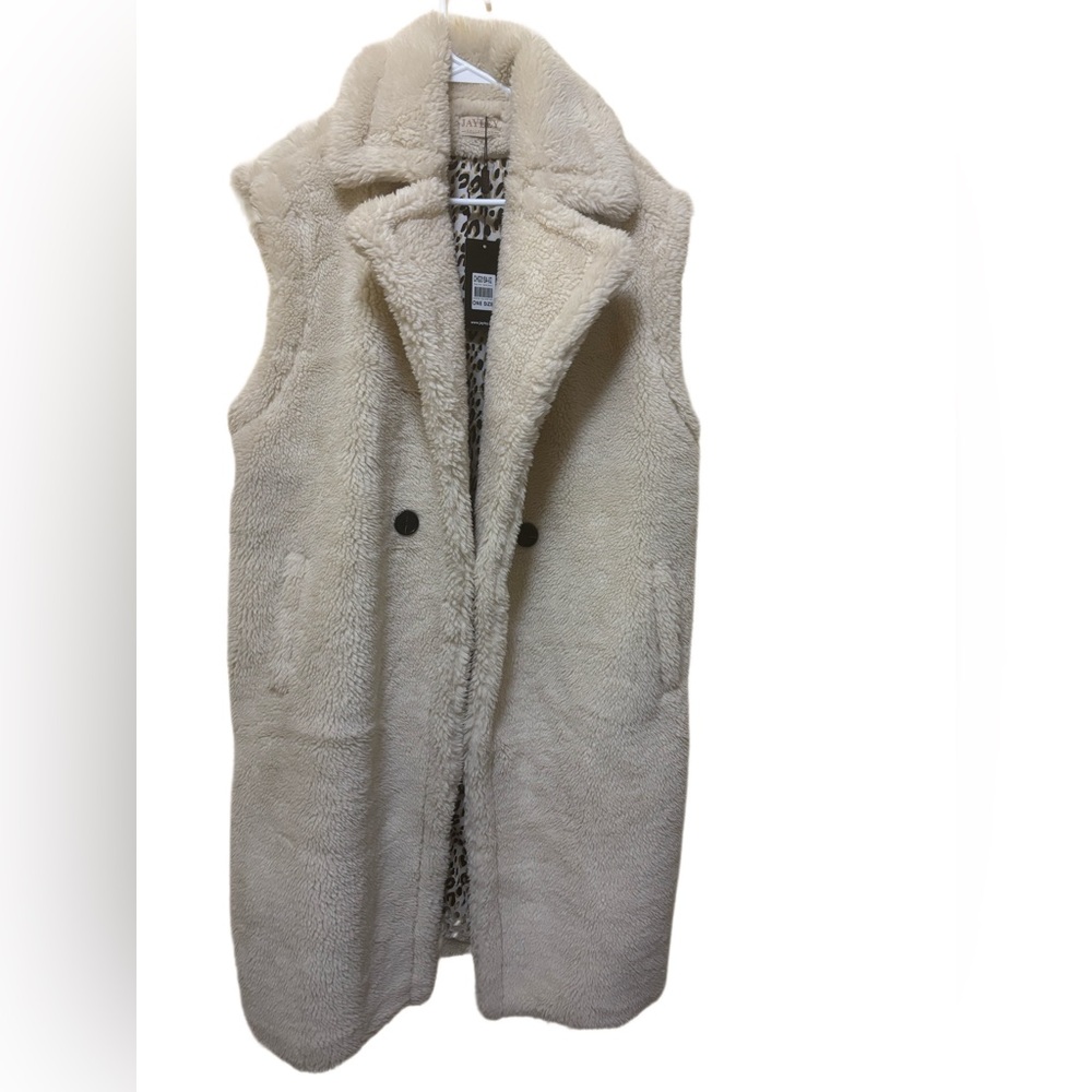 Vintage Jayley Collection Faux Fur Vest Coat NWT Never Worn /original price$185